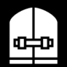 closed doors icon