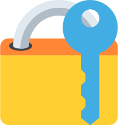 closed lock with key emoji