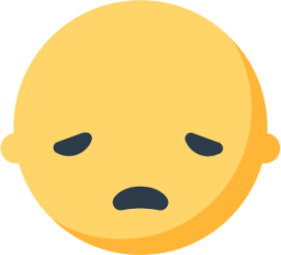 disappointed face emoji