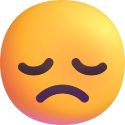 disappointed face emoji