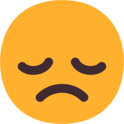 disappointed face emoji