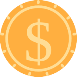 dollar coin icon