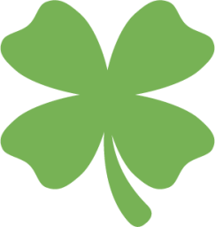 four leaf clover emoji