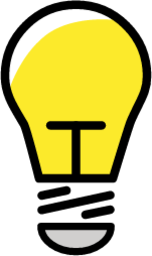 light bulb emoji