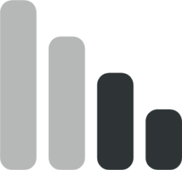 network cellular signal ok rtl symbolic icon