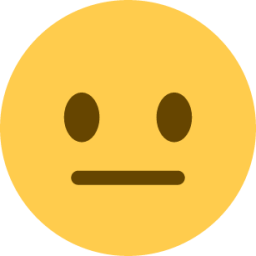 neutral face emoji