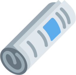 rolled-up newspaper emoji