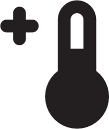 thermometer plus icon