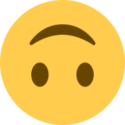 upside-down face emoji