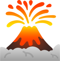 volcano emoji