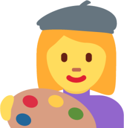 woman artist emoji