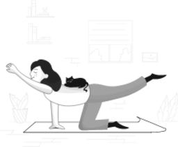 yoga fitness health woman illustration