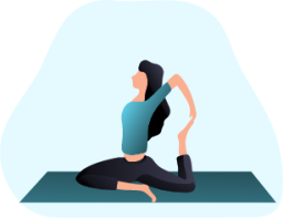 Yoga position illustration