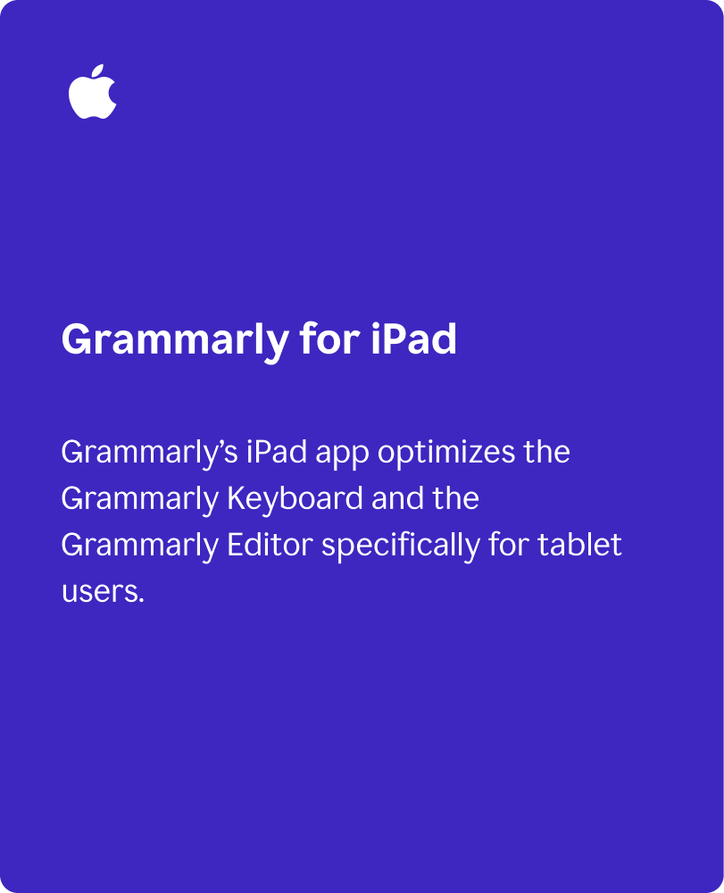 Grammarly for iPad