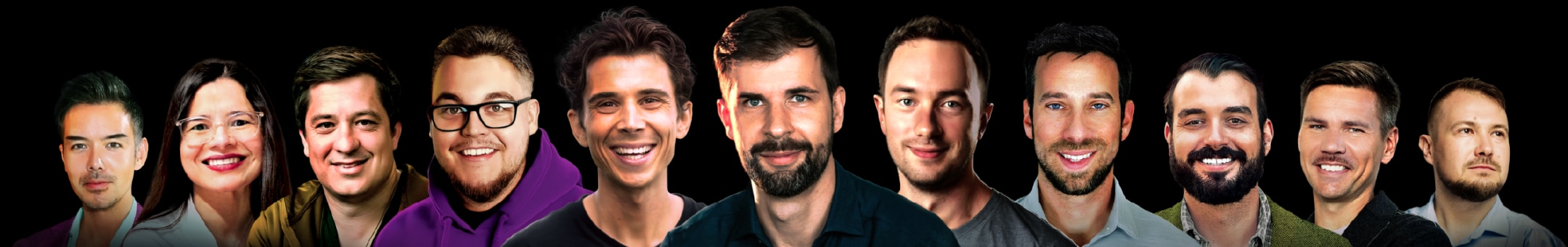 Podcast's hosts headshots