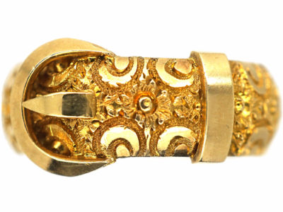 Victorian 18ct Gold Buckle Ring