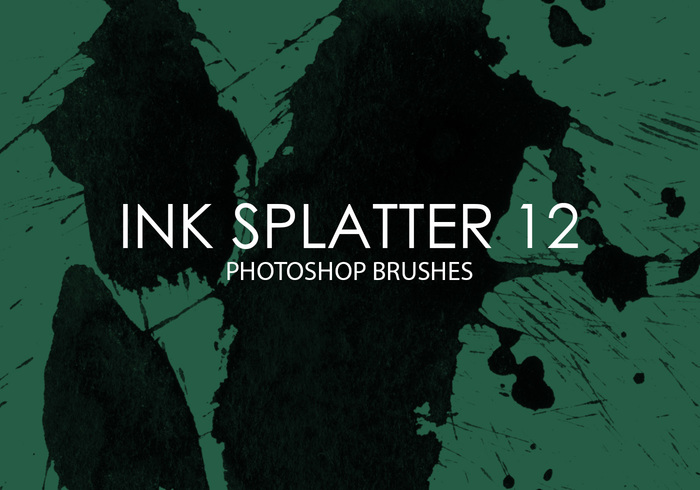 Free Ink Splatter Photoshop Brushes 12