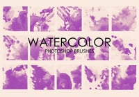 Free Watercolor Wash Photoshop Brushes 2