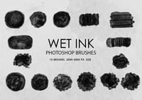 Free Wet Ink Photoshop Brushes