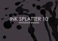 Free Ink Splatter Photoshop Brushes 10