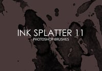 Free Ink Splatter Photoshop Brushes 11