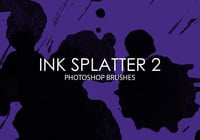 Free Ink Splatter Photoshop Brushes 2