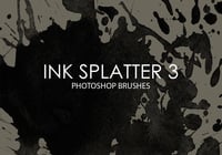 Free Ink Splatter Photoshop Brushes 3