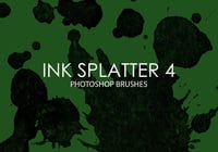 Free Ink Splatter Photoshop Brushes 4