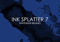 Free Ink Splatter Photoshop Brushes 7