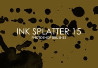 Free Ink Splatter Photoshop Brushes 15