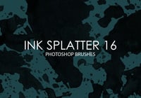 Free Ink Splatter Photoshop Brushes 16