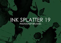 Free Ink Splatter Photoshop Brushes 19