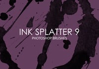 Free Ink Splatter Photoshop Brushes 9