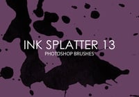 Free Ink Splatter Photoshop Brushes 13