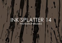 Free Ink Splatter Photoshop Brushes 14