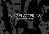 Free Ink Splatter Photoshop Brushes 18