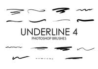 Underline Photoshop Brushes 4