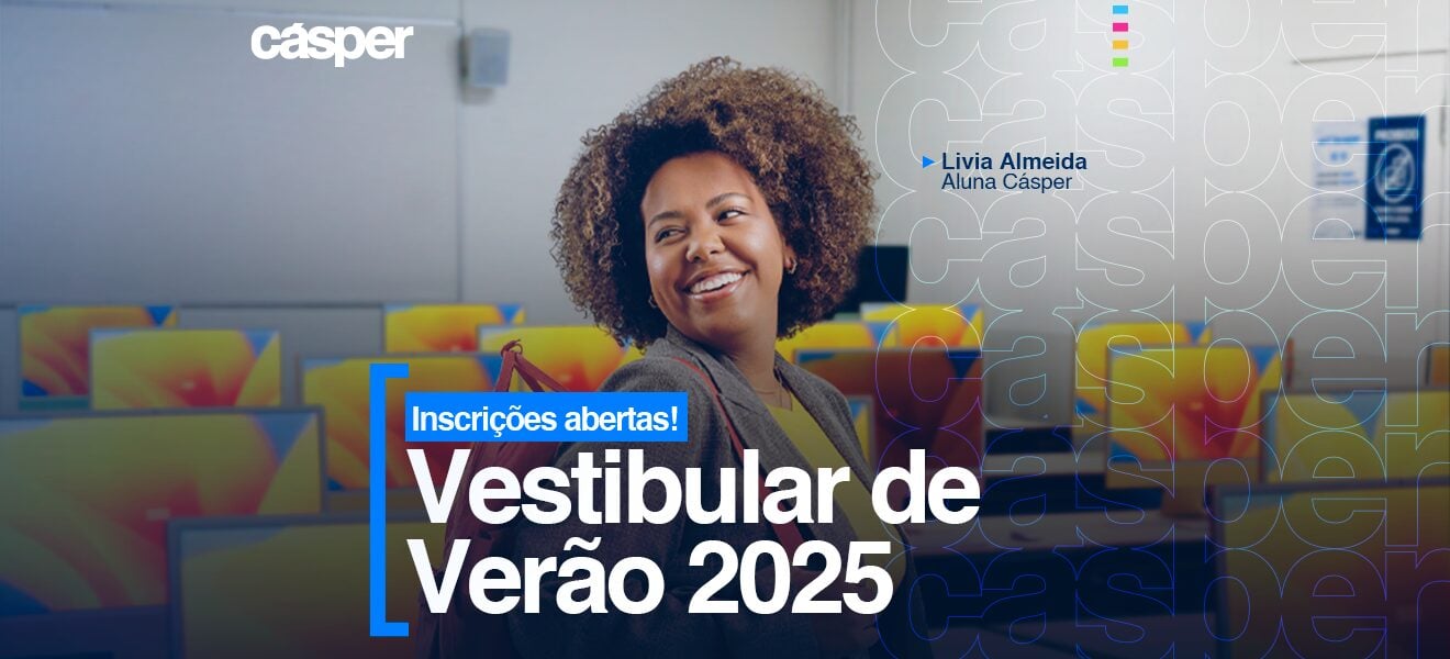 Imagem em destaque para Inscrições abertas para o Vestibular de Verão 2025 da Faculdade Cásper Líbero