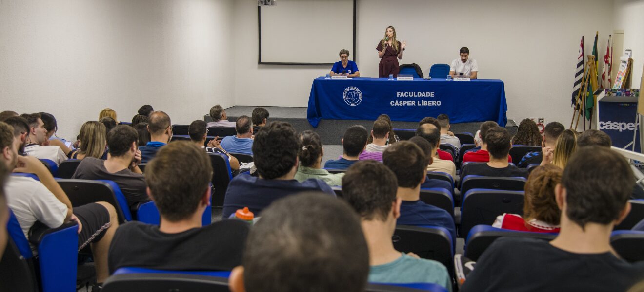 Imagem em destaque para Alunos da Pós-Graduação em Jornalismo Esportivo aprenderam com um time de estrelas em 2024