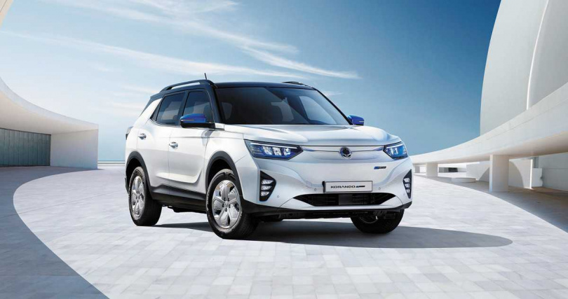 韓國車廠Ssang Yong總代理永嘉雙龍汽車也在台導入首款純電車Korando e-Motion（圖／Ssang Yong提供）。