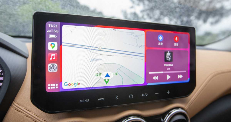 全新12.3吋螢幕並可連接 Apple CarPlay及Android Auto（圖／黃威斌攝）。