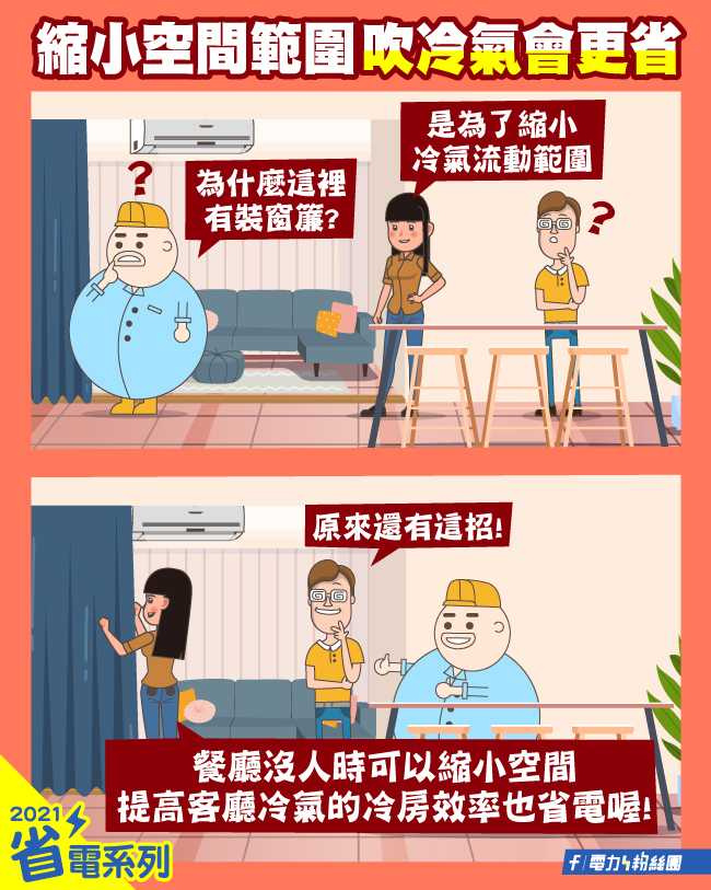 台電在「省電小撇步」專區分享如何省電。（圖／翻攝自台灣電力公司）