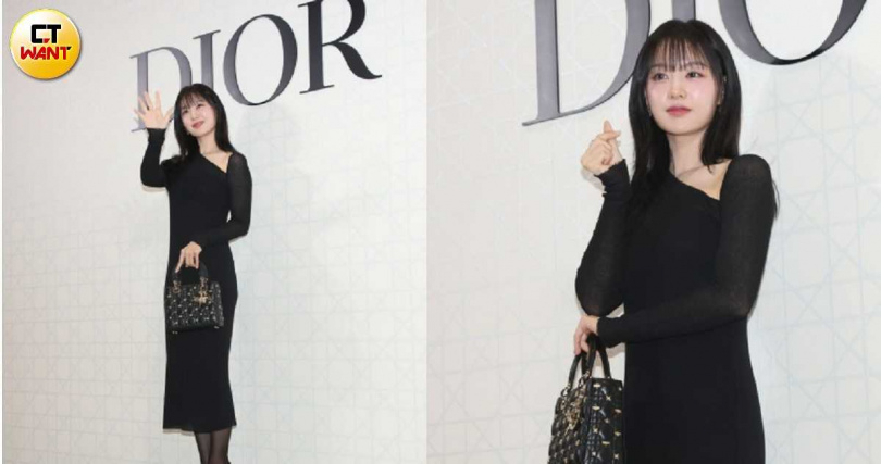 金智媛從韓國專門飛台，參加台北東區新光三越Diamond Towers Dior新店開幕。  （圖／林士傑攝）