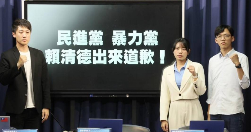 國民黨發言人楊智伃反擊綠營及綠媒，指蔡總統、在野黨主席雖曾接見「挺大麻合法化」的議員，但並不代表民進黨議員就能接受大麻CEO的餐敘邀約，綠營指控根本是指鹿為馬、轉移焦點。右二為楊智伃。（圖/報系資料照）