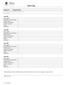 Project Issue Log Template page 1 preview