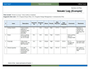 Issue Log Template and Example page 1 preview