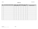 Issue Log Template page 1 preview