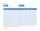 Issue log template page 1 preview