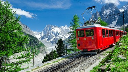 Mont Blanc Express in Chamonix, France 