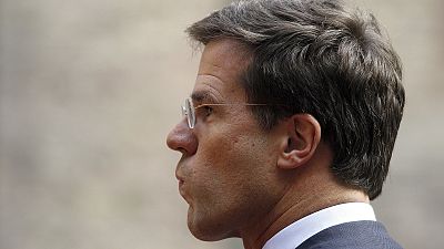 Netherlands' Prime Minister Mark Rutte at the Binnenhof, seat of Dutch government in The Hague, 27 October 2011